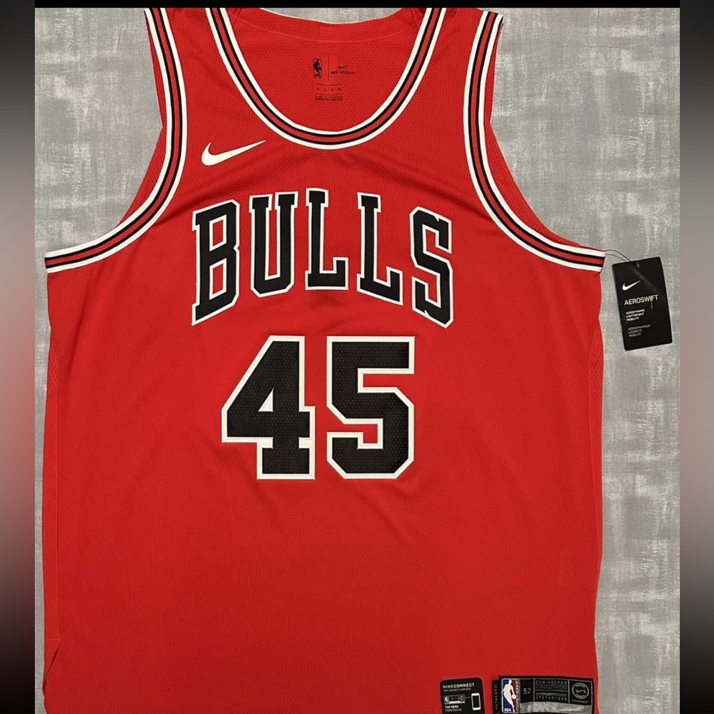 Authentic Nike NBA Chicago Bulls Denzel Valentine Basketball Jersey